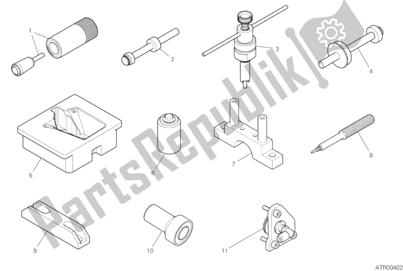 Todas las partes para 01c - Herramientas De Servicio De Taller (motor) de Ducati Streetfighter V4 1103 2020